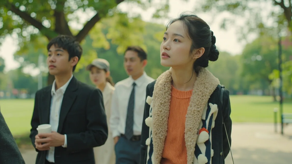 与众不同(여중부동)의 뜻 "남들과 달리 특별함"을 나타낸 장면