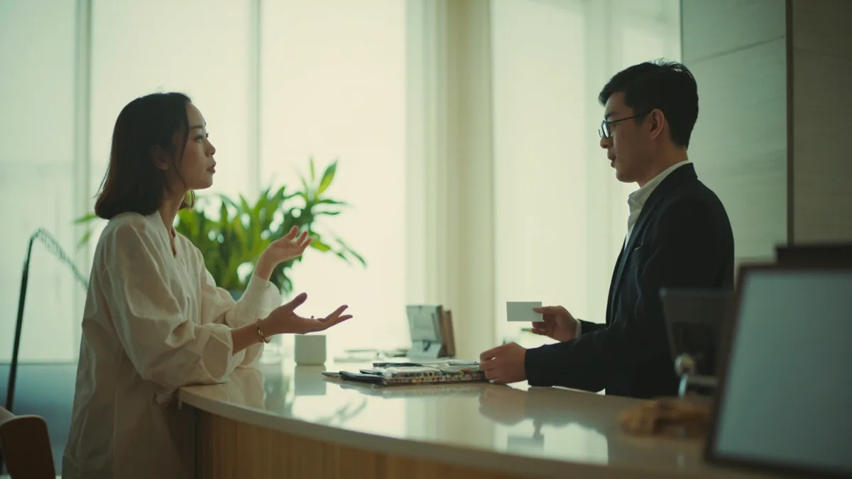 중국어로 "카드키 하나 더 주세요" — 再给我一把房卡 (zài gěi wǒ yì bǎ fángkǎ)
