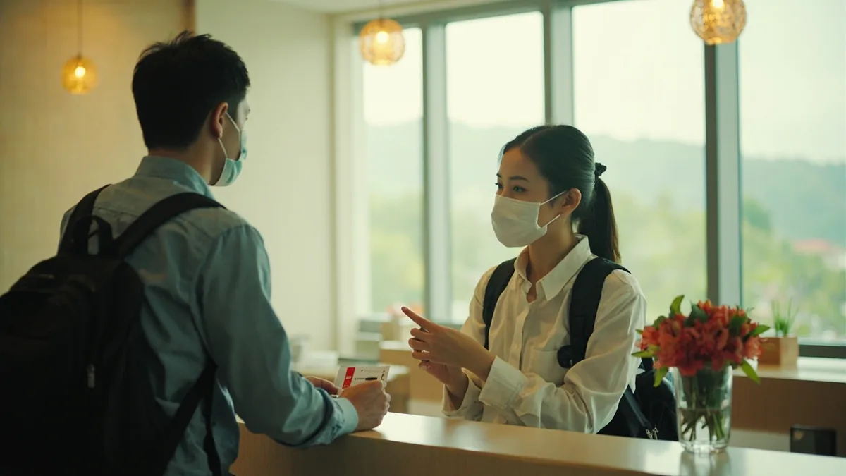 중국어로 "체크인해 주세요" — 办理入住 (bànlǐ rùzhù)