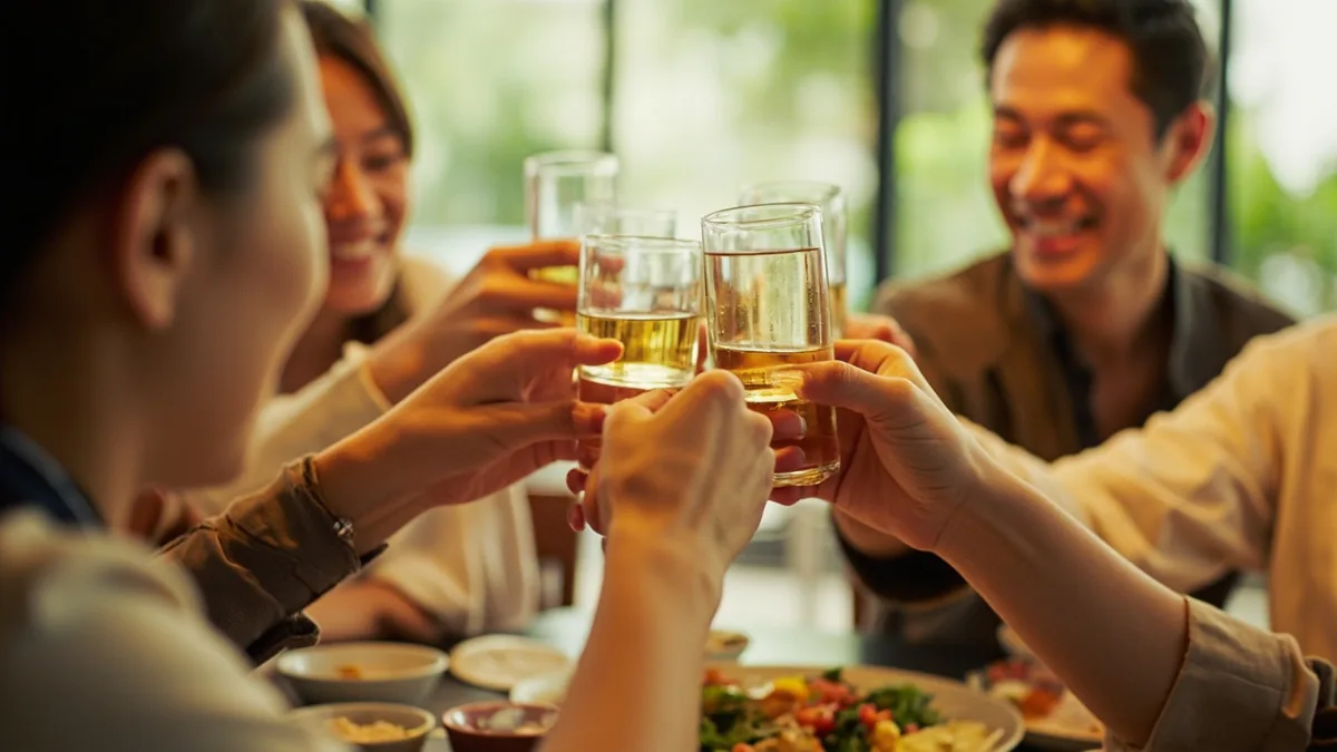 중국어로 "건배" — 干杯 (gānbēi)
