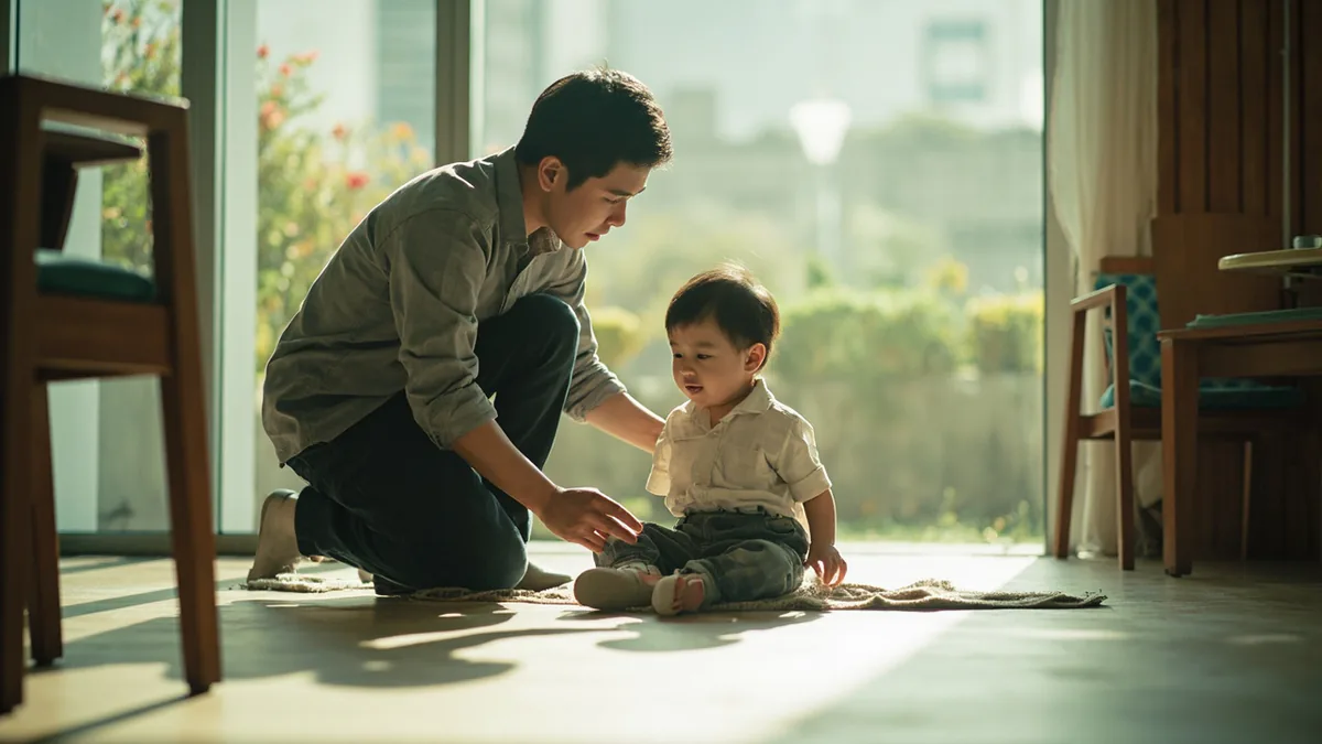 중국어로 "안 아파 안 아파" — 摔倒了？不疼不疼 (shuāidǎo le? bù téng bu téng)