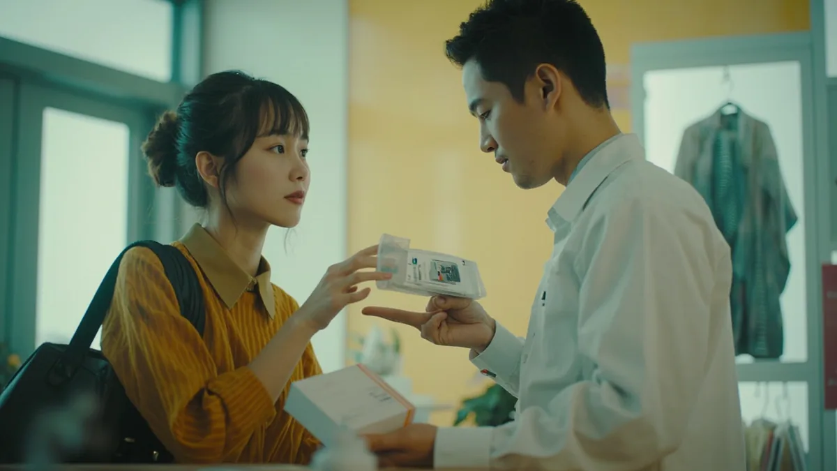중국어로 "새 거 있어요" — 有没有新的？ (yǒu méiyǒu xīnde?)