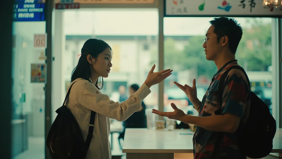 중국어로 "영어 할 줄 아세요" — 你会说英语吗 (nǐ huì shuō yīngyǔ ma)