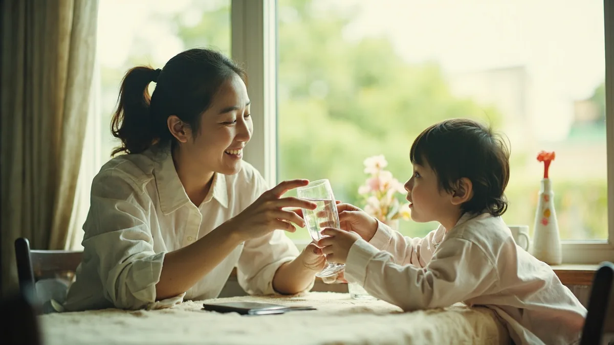 중국어로 "물 많이 마셔" — 多喝水 (duō hē shuǐ)