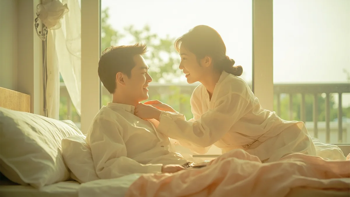 중국어로 "좋은 아침 자기야" — 亲爱的，早上好 (qīn'àide, zǎoshang hǎo)