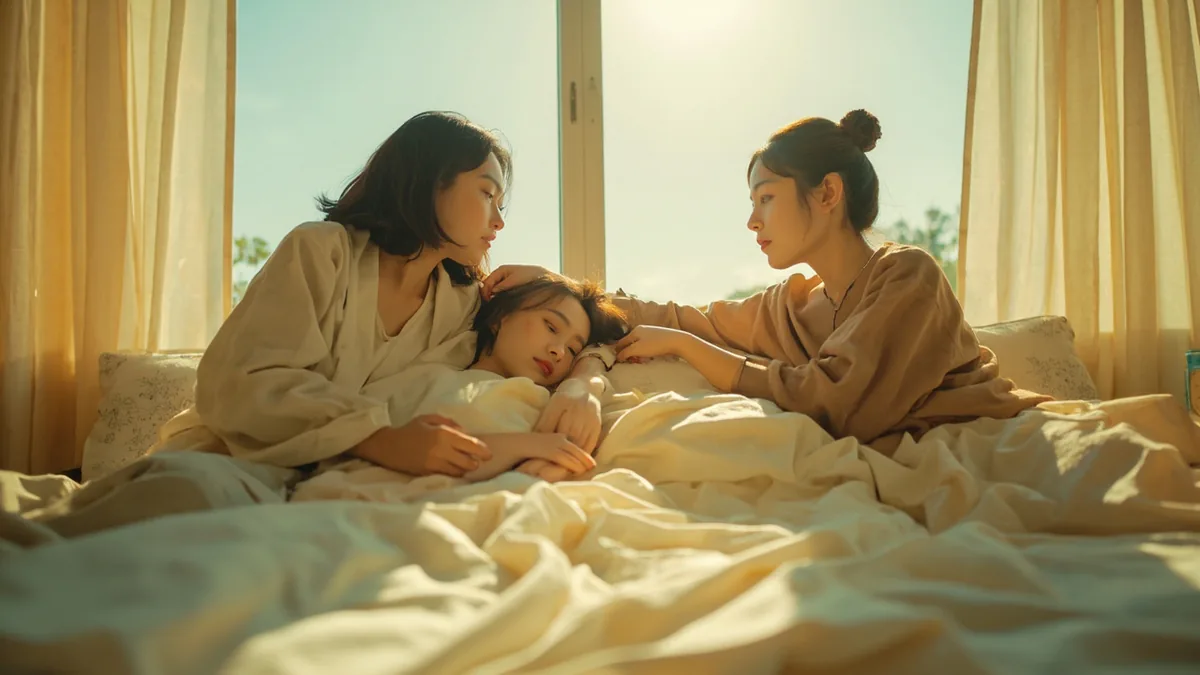 중국어로 "잘 자 자기야" — 晚安，亲爱的 (wǎn'ān, qīn'àide)