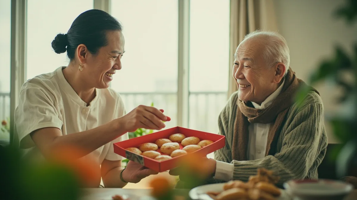 중국어로 "가족과 즐거운 추석" — 祝你和家人中秋节快乐 (zhù nǐ hé jiārén Zhōngqiūjié kuàilè)