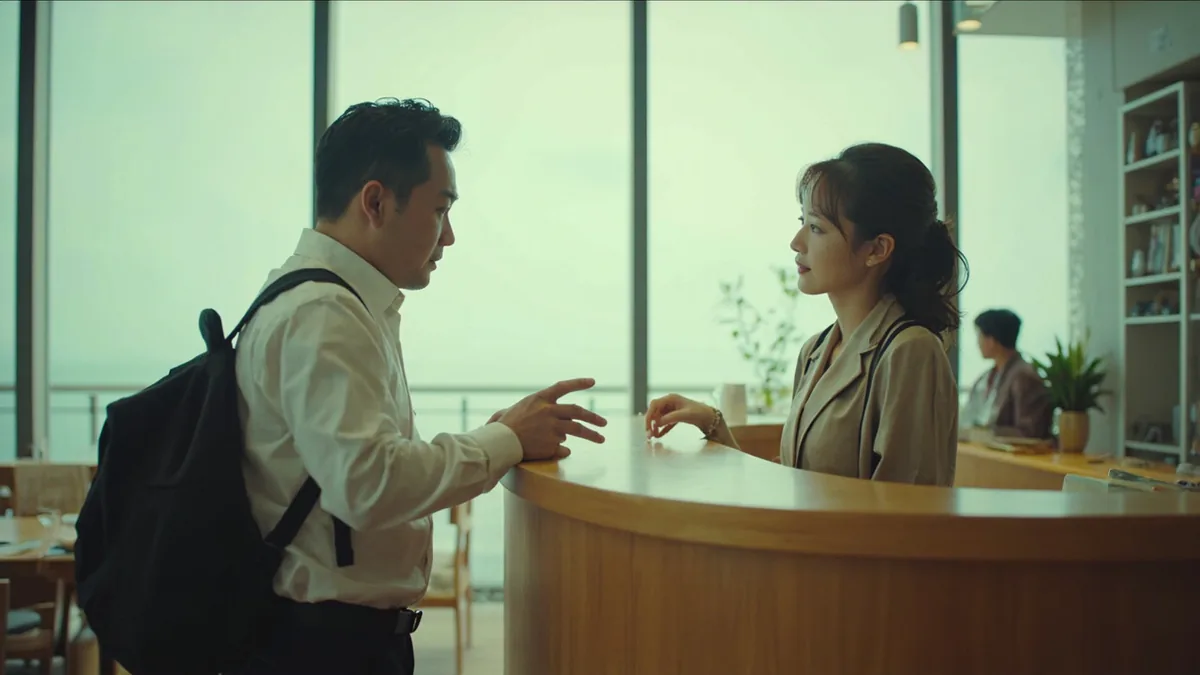 중국어로 "영어 하는 분 있어요" — 有会说英语的人吗？ (yǒu huì shuō Yīngyǔ de rén ma?)
