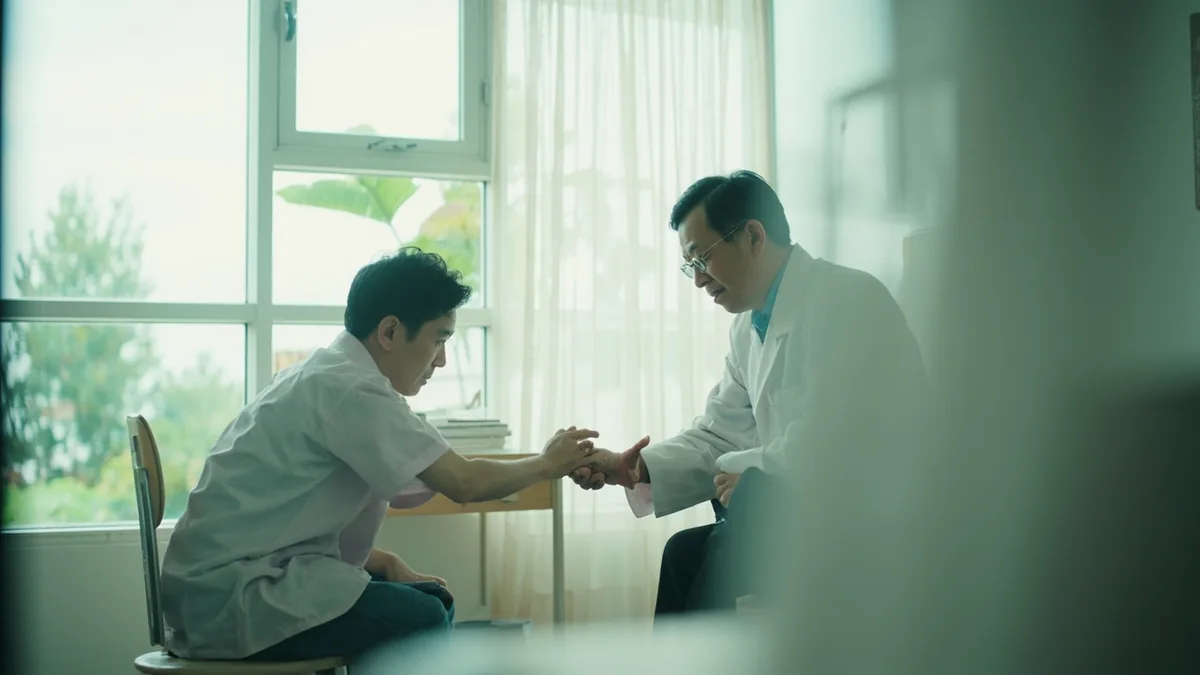 중국어로 "여기가 아파요" — 这里疼 (zhèli téng)