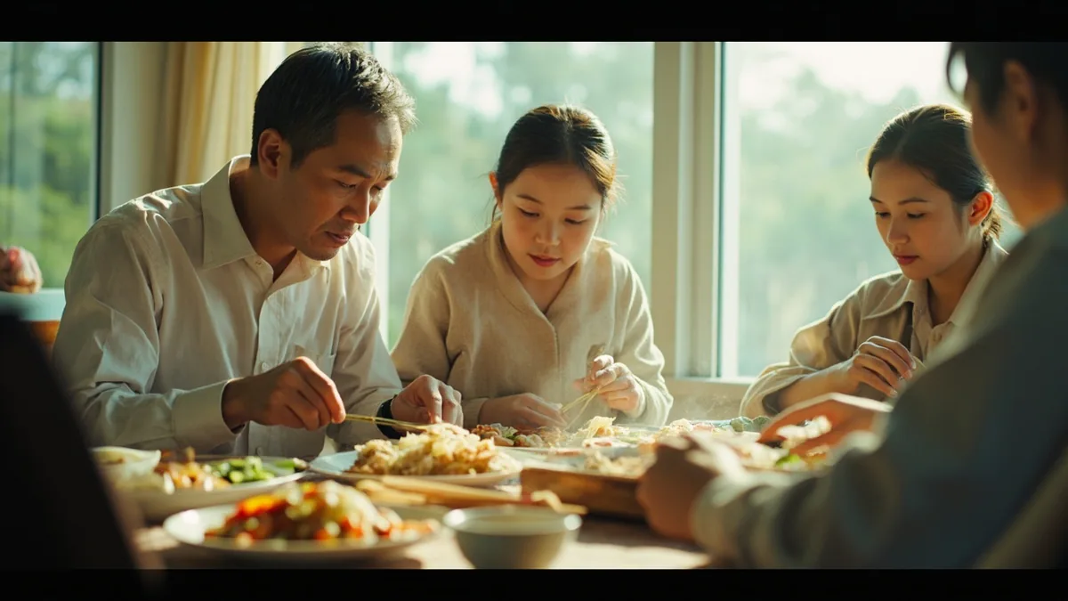 중국어로 "우리 가족" — 我的家人 (wǒ de jiārén)
