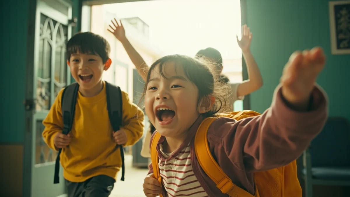 중국어로 "학교 끝났다" — 放学了 (fàngxué le)
