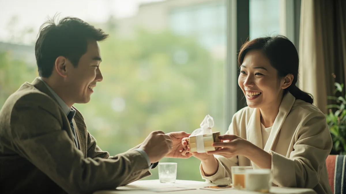 중국어로 "선물 고마워" — 谢谢你的礼物 (xièxie nǐ de lǐwù)