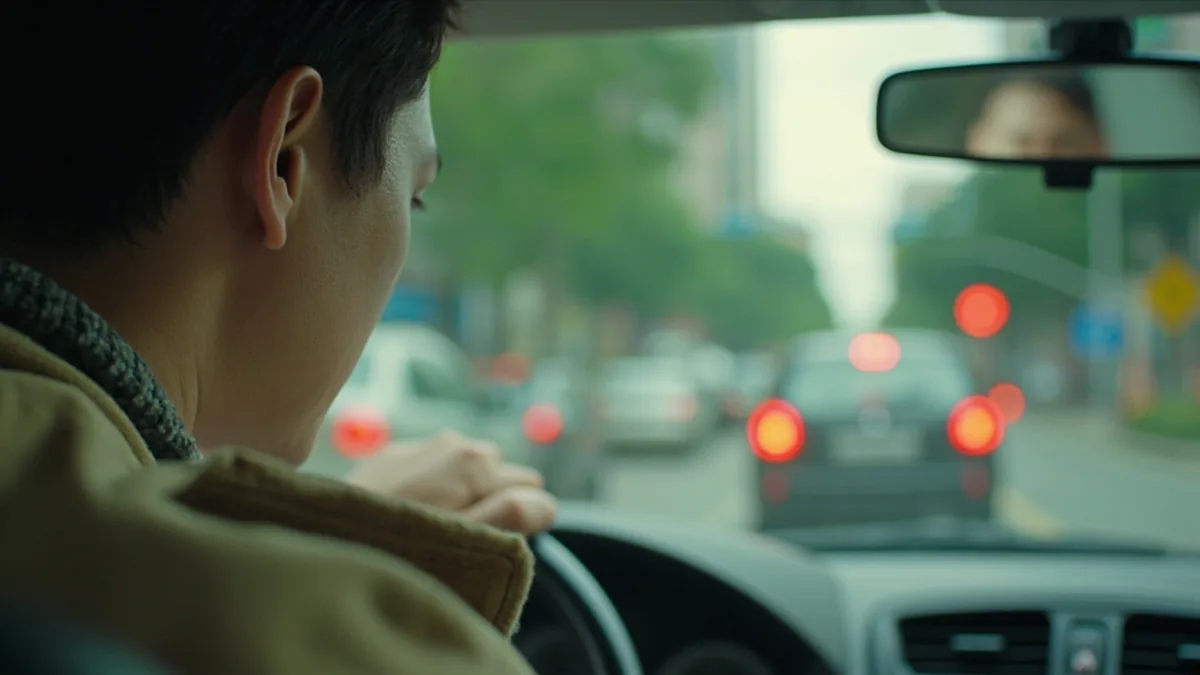 중국어로 "차가 막혀요" — 堵车了 (dǔchē le)