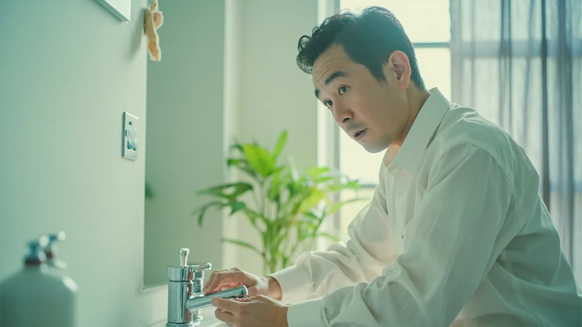 중국어로 "뜨거운 물이 안 나와요" — 没有热水 (méiyǒu rèshuǐ)