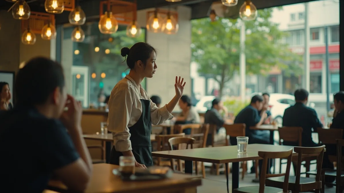 중국어로 "지금 만석이에요" — 现在客满了 (xiànzài kèmǎnle)