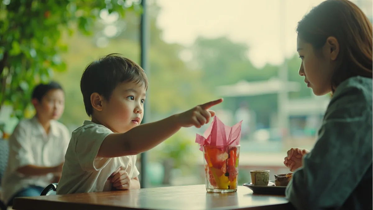 중국어로 "저건 뭐예요" — 那是什么？ (nà shì shénme?)