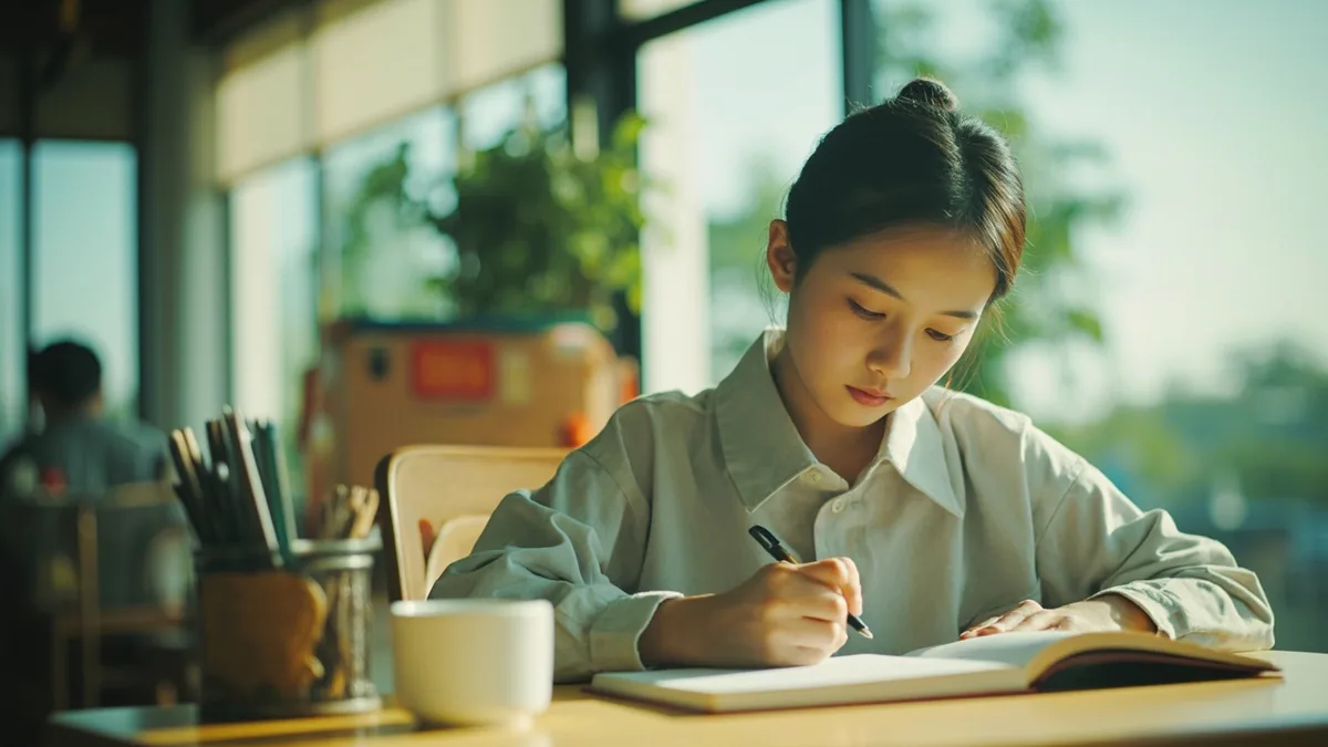 중국어로 "평화를 위한 글쓰기" — 和平写作 (hépíng xiězuò)